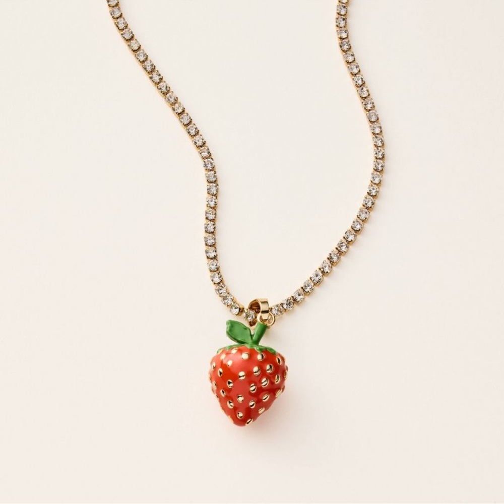 Kate spade target strawberry necklace